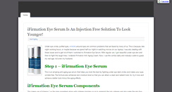 Desktop Screenshot of ifirmationeyeserumblog.com